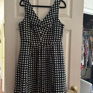 Marimekko Banana Republic Black White Dress EUC 12
